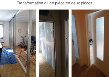 exemple de réalisation en rénovation intérieure © Multiservices 45