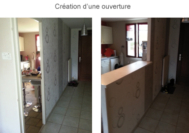 exemple de réalisation en rénovation intérieure © Multiservices 45
