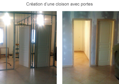 exemple de réalisation en rénovation intérieure © Multiservices 45